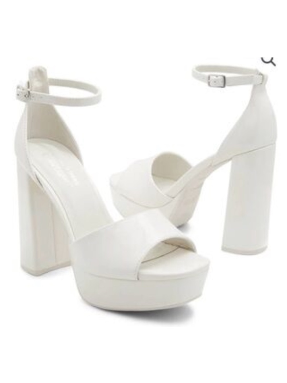 NWOT Call It Spring Ellia Platform Heels White Size 9 4.5”/4.75" Heel Never Worn